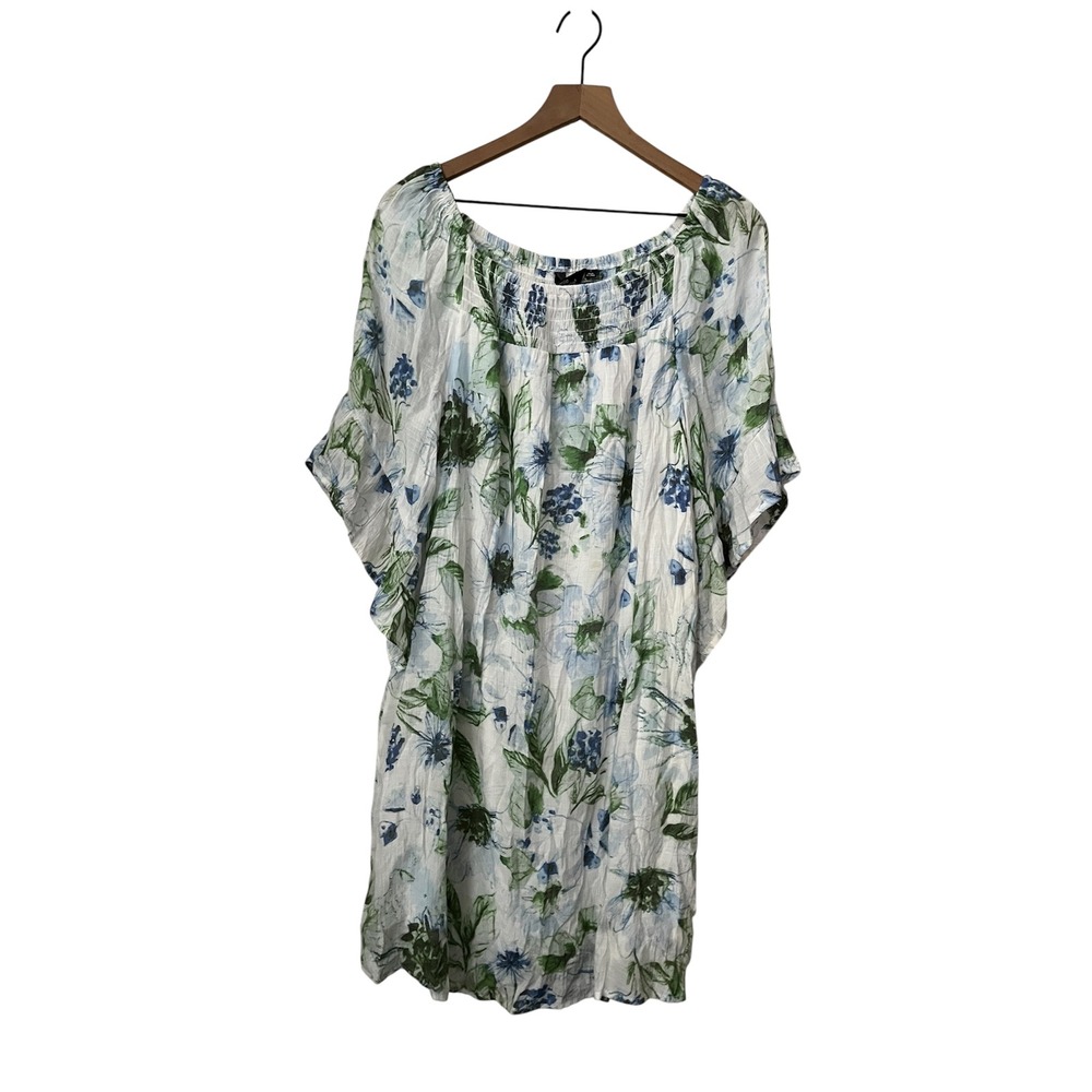 mlle gabriella Dress Blue White Floral Large